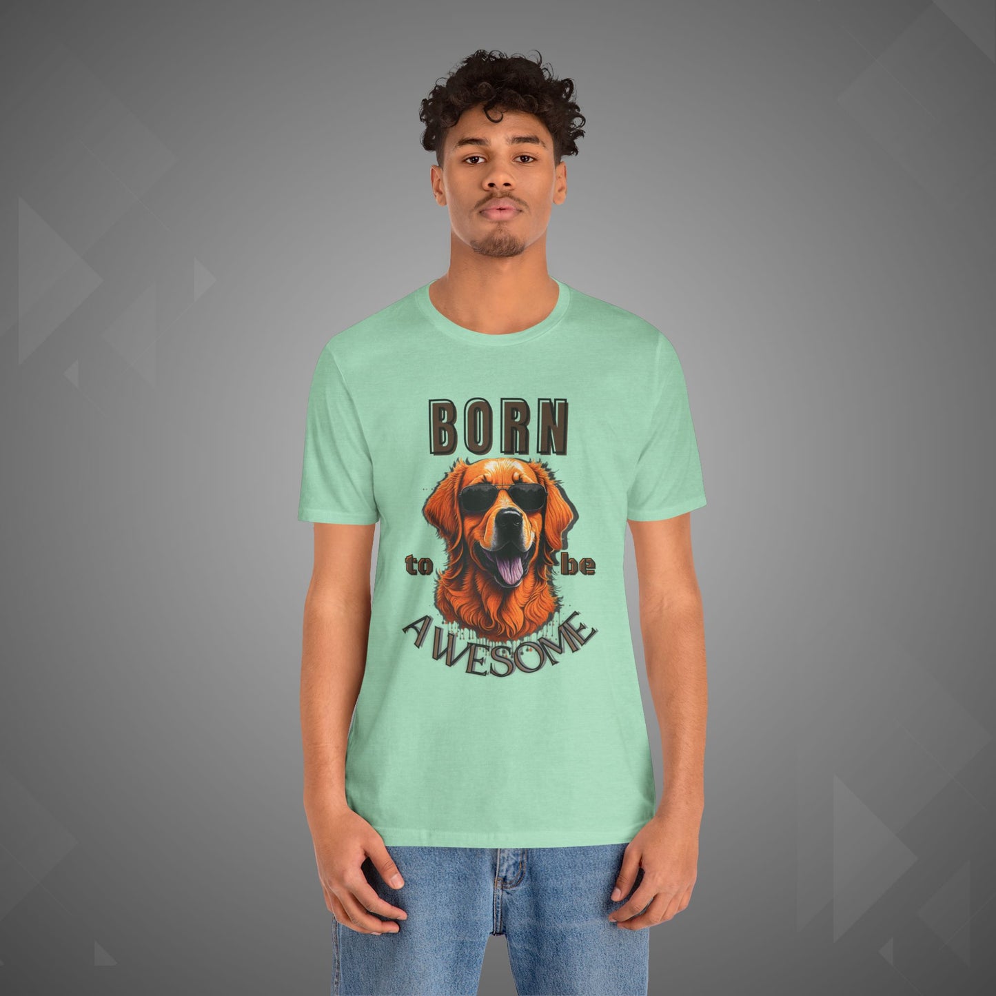 Dog Tee - Born to be Awesome Funny Pet Lover T-Shirt