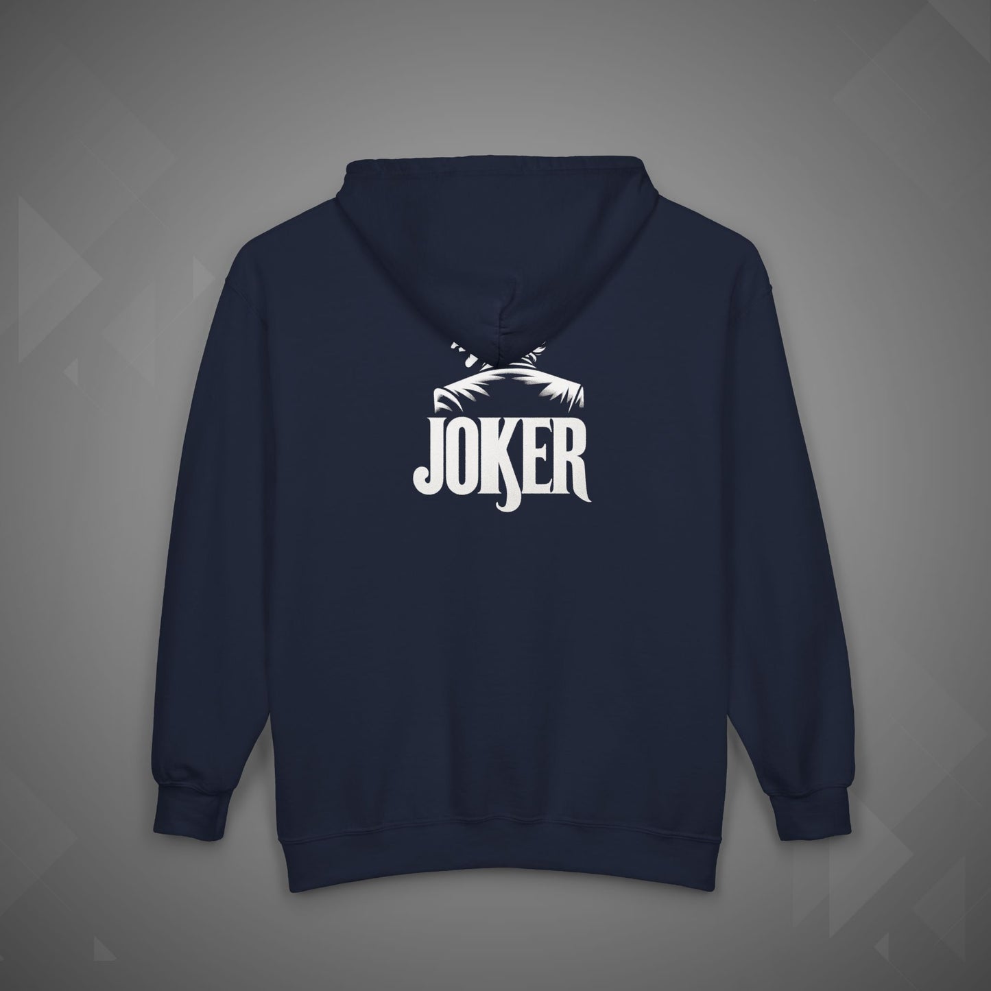Joker Hoodie | Dark Clown Face Streetwear Hoodie | Unisex Heavy Blend™ Full Zip Hooded Sweatshirt