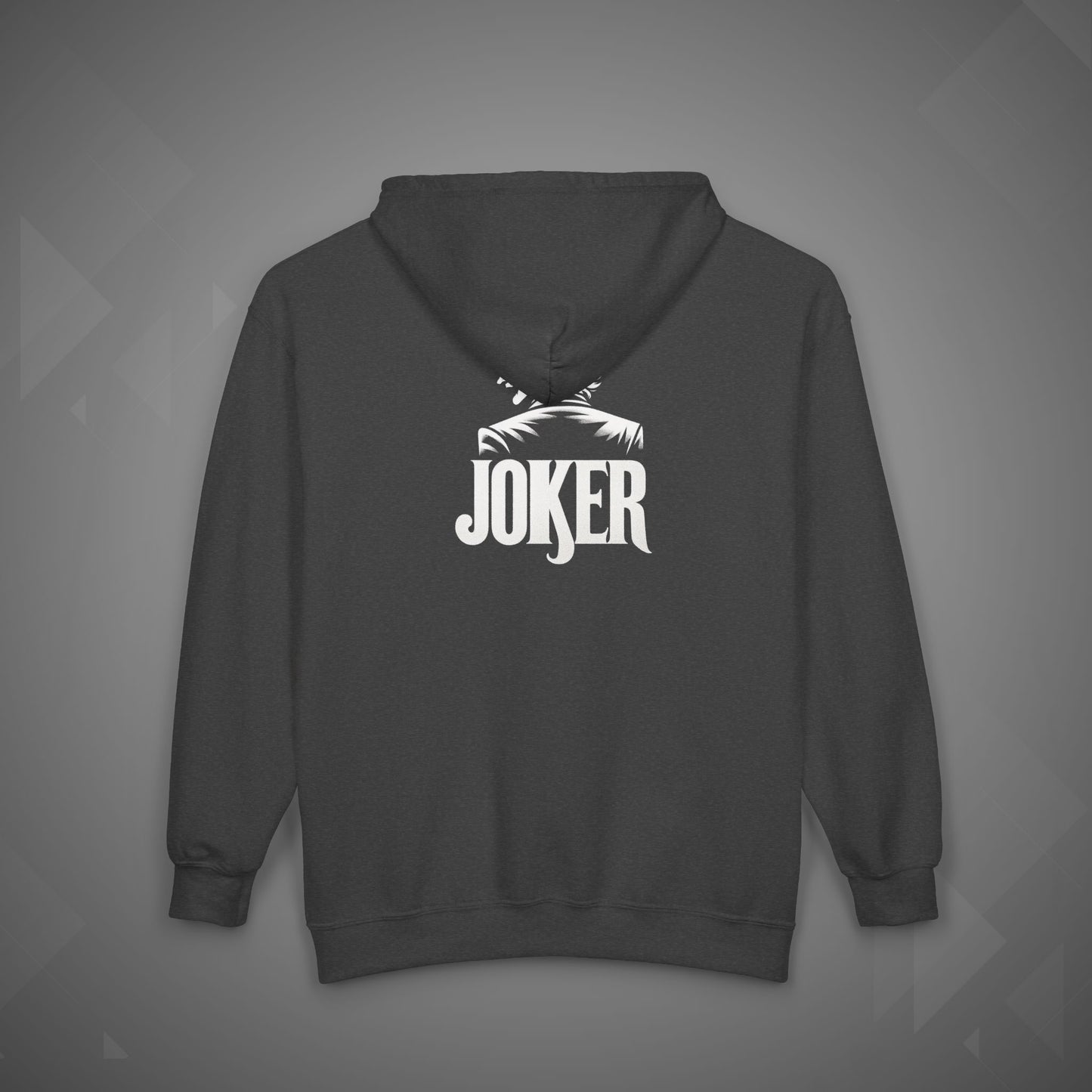 Joker Hoodie | Dark Clown Face Streetwear Hoodie | Unisex Heavy Blend™ Full Zip Hooded Sweatshirt
