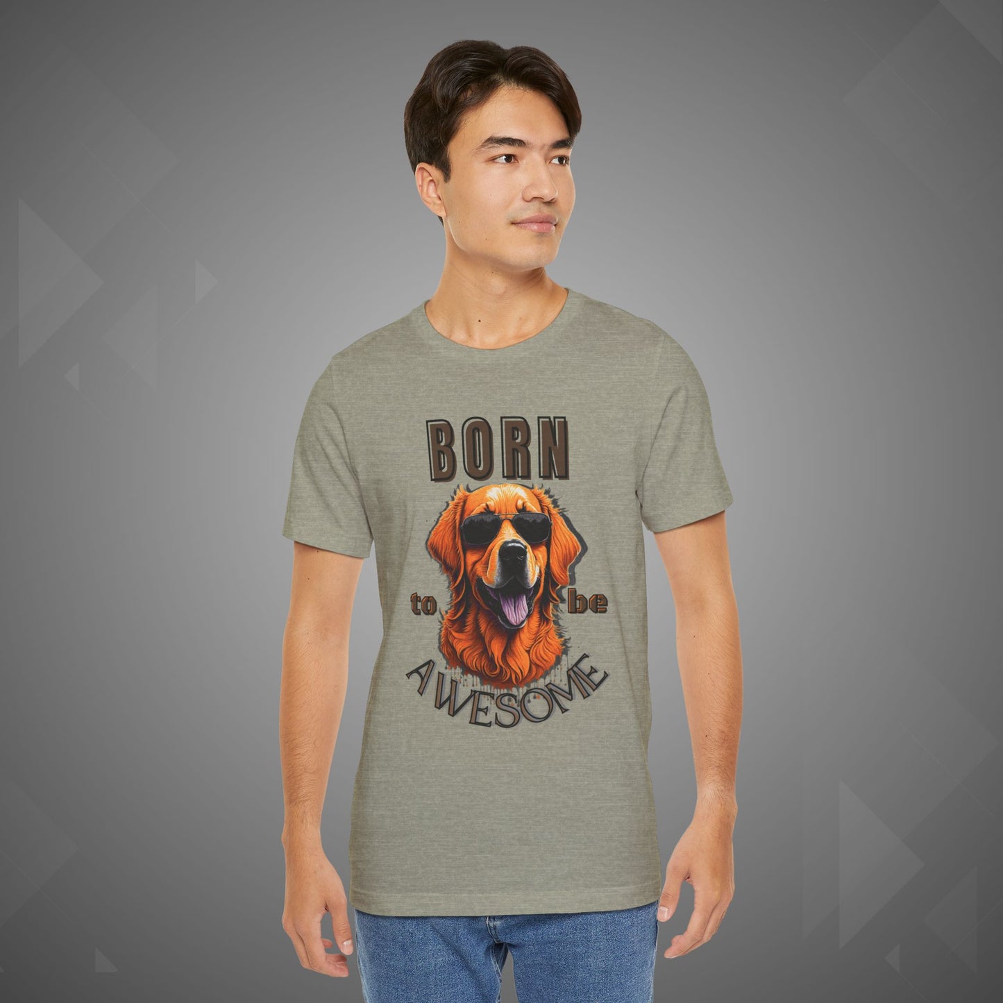 Dog Tee - Born to be Awesome Funny Pet Lover T-Shirt