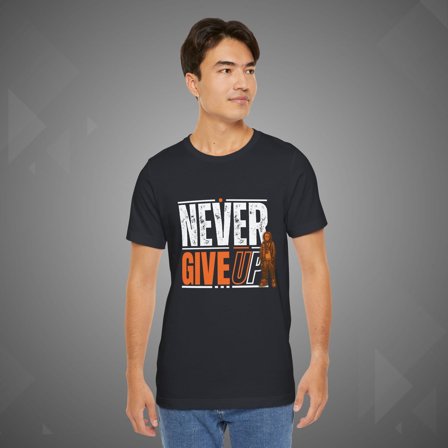 Never Give Up Motivational Tee