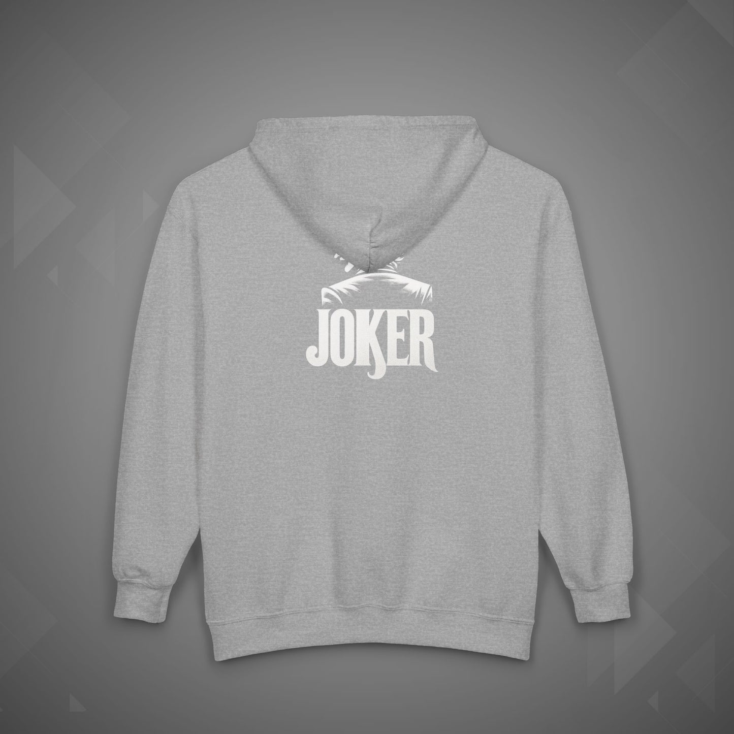 Joker Hoodie | Dark Clown Face Streetwear Hoodie | Unisex Heavy Blend™ Full Zip Hooded Sweatshirt