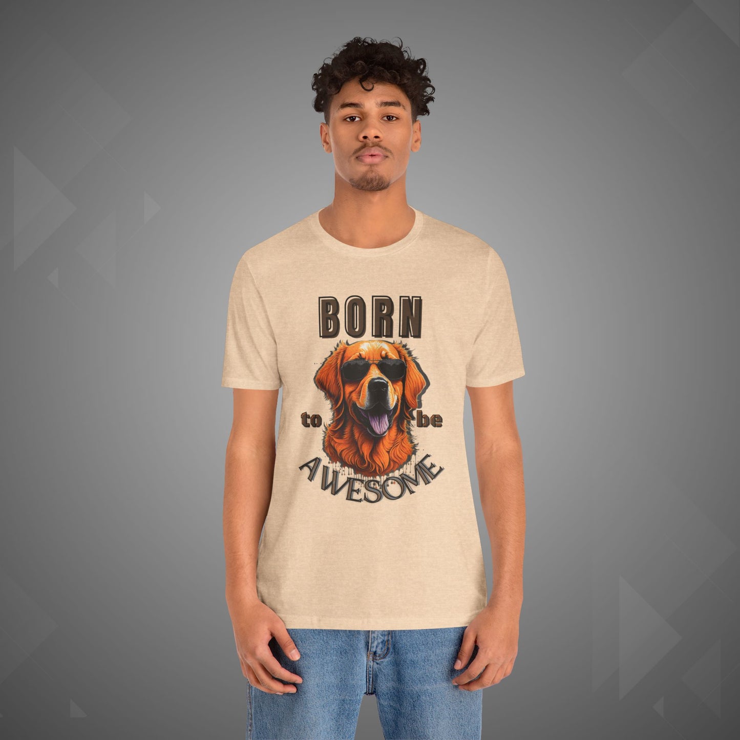 Dog Tee - Born to be Awesome Funny Pet Lover T-Shirt