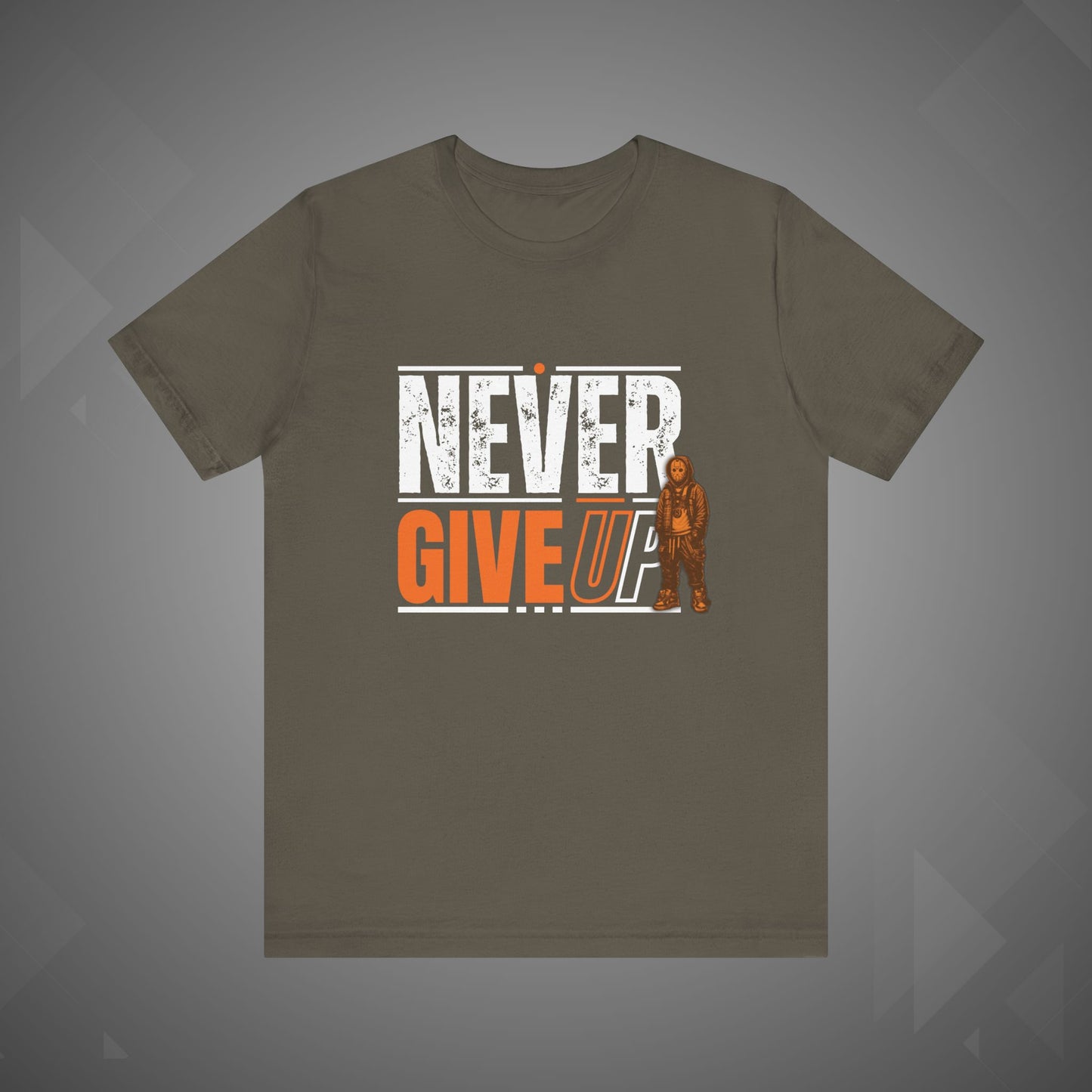 Never Give Up Motivational Tee