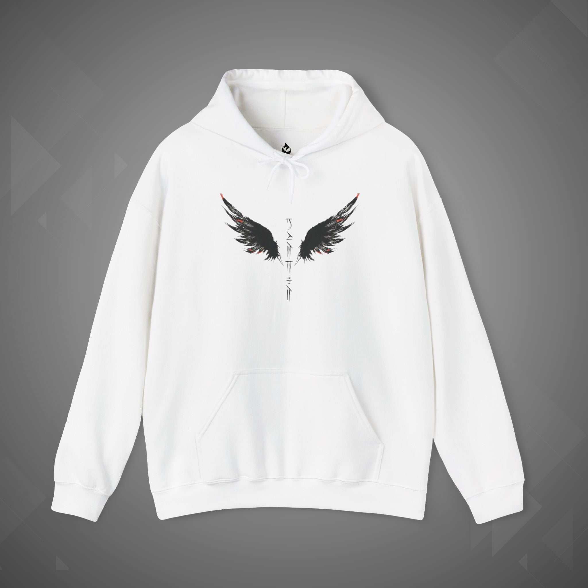 Angel Wings Unisex Hooded Sweatshirt, Cozy Sweatshirt, Gift for Her, Winter Hoodie, Casual Wear, Birthday Gift, Spiritual Apparel